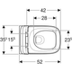 Унитаз подвесной GEBERIT Modo 502.827.00.1 Rimless c сиденьем Soft Close дюропласт - изображение 4