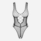 Body erotyczne Obsessive B117 S/M/L Black (5901688218037) - obraz 5