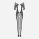 Kombinezon erotyczny Obsessive F238 S/M/L Czarny (5901688239629) - obraz 6