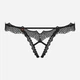 Erotyczne stringi Obsessive Bravelle S/M Black (5901688231647) - obraz 5