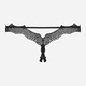 Erotyczne stringi Obsessive Bravelle S/M Black (5901688231647) - obraz 6