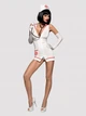 Kostium erotyczny Obsessive Emergency S/M White (5900308550465) - obraz 2