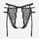 Erotyczny pasek do pończoch Obsessive Pearlove XS/S Black (5901688250617) - obraz 6