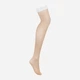 Pończochy erotyczne Obsessive S814 S/M White (5901688238752) - obraz 5