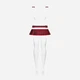 Przebranie erotyczne damskie Obsessive Schooly S/M White/Red (5901688203101) - obraz 6
