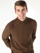 Свитер теплый зимний мужской Colin's CL1061134BRW L Коричневый (8683197438584) - изображение 5