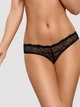 Figi erotyczne brazylijskie Obsessive Frivolla S/M Black (5901688212974) - obraz 1