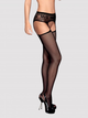 Rajstopy erotyczne Obsessive Garter S307 S/M/L Black (5900308559321) - obraz 1