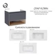 Тумба підвісна Qtap Robin GRAPHITE/WHITISH OAK QT1374TPВ8002NGWO - зображення 9
