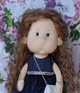 Интерьерная текстильная кукла ручной работы Ангелина Hand Made - изображение 2