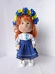 Интерьерная текстильная кукла ручной работы Анита Hand Made - изображение 1