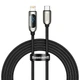 Кабель Baseus Display Fast Charging Type-C to IP 20W 2М Чорний (CATLSK-A01) - зображення 1