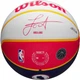 Мяч баскетбольный Wilson NBA Player Local Nikola Jokic р. 7 (WZ4006701XB7) Blue/Yellow - изображение 4