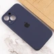 Чохол Fiji Silicone Case Full Camera для Apple iPhone 15 Plus бампер накладка із захистом камери Dark Blue - зображення 4