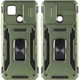 Ударостійкий чохол Camshield Army Ring для Xiaomi Redmi 9C/10A Зелений - зображення 1