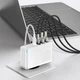 Сетевое зарядное устройство Baseus 100W Quick GaN2 Pro QC4.0+PD3.0 2USB+2Type-C 5A + кабель Baseus Type-C to Type-C 100W 20V/5A 1м White - изображение 3