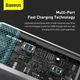 Сетевое зарядное устройство Baseus 100W Quick GaN2 Pro QC4.0+PD3.0 2USB+2Type-C 5A + кабель Baseus Type-C to Type-C 100W 20V/5A 1м (CCGAN2P-L02) White - изображение 10