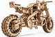 Механічний 3D пазл "Мотоцикл Scrambler з коляскою", 380 елементів UGEARS (4820184121133) - зображення 6