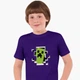 Дитяча футболка для хлопчиків Майнкрафт (Minecraft) (25186-1709-23) 146-152 см Бавовна Фіолетова - зображення 1