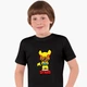 Детская футболка Бравл Старс Леон Пикачу (Brawl Stars Leon Pikachu) (25186-2601) 122-128 см Хлопок Черный - изображение 1