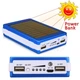 Корпус повербанка Power Bank на 5 18650 Li-ion Li-Pol (під пайку) з сонячною панеллю і ліхтарем, 2x USB до 2A, синій - зображення 5
