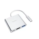 Перехідник HUB Hoco HB14 Type-C to USB3.0 + HDMI + PD Сталевий - зображення 3