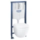 Комплект інсталяція Grohe + унітаз Euro Ceramic з клавішею Arena Cosmopolitan 39536000 - зображення 1