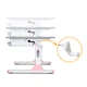 Парта Mealux Edmonton Multicolor Pink Lite (BD-610 W/MC + PN Lite) - зображення 4