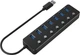 USB-хаб Gembird 7 Ports USB 3.0 Black (UHB-U3P7P-01) - зображення 1