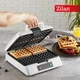 Вафельниця для бельгійських вафель Zilan ZLN2939 1200Вт електровафельниця з керамічним покриттям - зображення 2