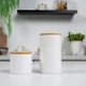 Емкость для хранения МВМ MY HOME 450 мл Белая (KP-18 S WHITE/WOOD) - изображение 8