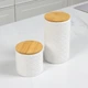 Емкость для хранения МВМ MY HOME 450 мл Белая (KP-18 S WHITE/WOOD) - изображение 5
