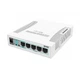 Коммутатор Mikrotik RB260GS 5-port Gigabit smart SFP SwOS plastic case PSU - изображение 1