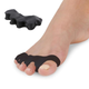 Силиконовый Разделитель Пальцев Ног для Коррекции, Педикюра Clefers ToeSep 35black - Черные комплект 2 шт (5001773) - изображение 1