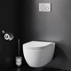 Унитаз подвесной безободковый белый AM.PM Bliss L без сиденья C531700WH - изображение 8