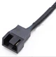 Перехідник живлення в оплетці MOLEX (молекс) 4 pin -> 3/4 pin для кулера 12в 27см fan кулер кабель живлення cooler (528894786-1) Чорний - зображення 2