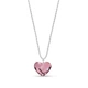 Серебряный комплект Spark зі Swarovski Heart Romance NKS2808AP - зображення 3