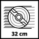 Газонокосилка Einhell GE-CM 18/32 Li-Solo, PXC, аккум., 32л, 25л, 8.5кг, (без АКБ и ЗУ) (3413256) - изображение 15