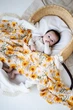 Пеленка муслиновая бамбуковая Kiddie Widdie Желтая ромашка 120х120 см - изображение 3