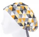 Медицинская шапочка женская HeadwearUniverse универсальная принт Треугольники жёлтые - изображение 3