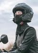 Тонкая балаклава ROCKBROS LF8112 для вело/мото ветрозащитная нейлон/спандекс с прорезями для очков (795134724) Черная - изображение 6