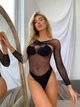 Боди со стразами Erotic boddy DMD. One Size 155 - 180 см - изображение 6