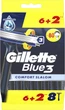 Jednorazowe maszynki do golenia dla mężczyzn Gillette Blue 3 Comfort Slalom 8 sztuk (8006540808764) - obraz 2