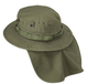 Панама тактична Helikon-Tex Універсальна із хвостом XL Олива BOONIE Hat - PolyCotton Ripstop - Olive Green (KA-BON-PR-02-B06-XL) - зображення 5