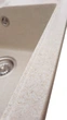 Мийка кухонна, гранітна, прямокутна Valetti 75R 58x44см Бежева - зображення 5