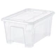 Контейнер з кришкою IKEA SAMLA прозорий 28х20х14 см / 5 л 094.408.39 - зображення 1
