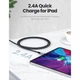 Кабель USB AM-Lightning UGREEN US199 M 2м 2.4A 60158 Черный - изображение 4