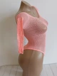 Сексуальний жіночий Боді зі стразами Sexy One Size кораловий - зображення 6
