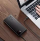 УМБ Павербанк 20000 mAh 22.5W Baseus Adaman с быстрой зарядкой Power Bank портативное зарядное устройство повербанк 2USB/1Type-C Черный - изображение 10