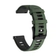 Ремешок для Zepp E - темно-зелено-черный / ширина крепления 20мм / силикон / Watchbands Rage (W37-7WB95831483) - изображение 4